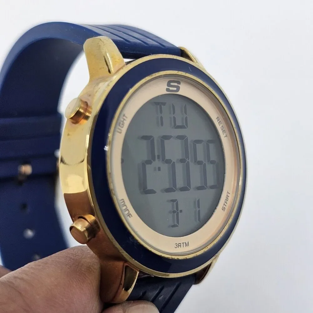 Sketchers Unisex Watch 40MM Rose Gold Blue‎ Gray Case Blue Plastic Bands